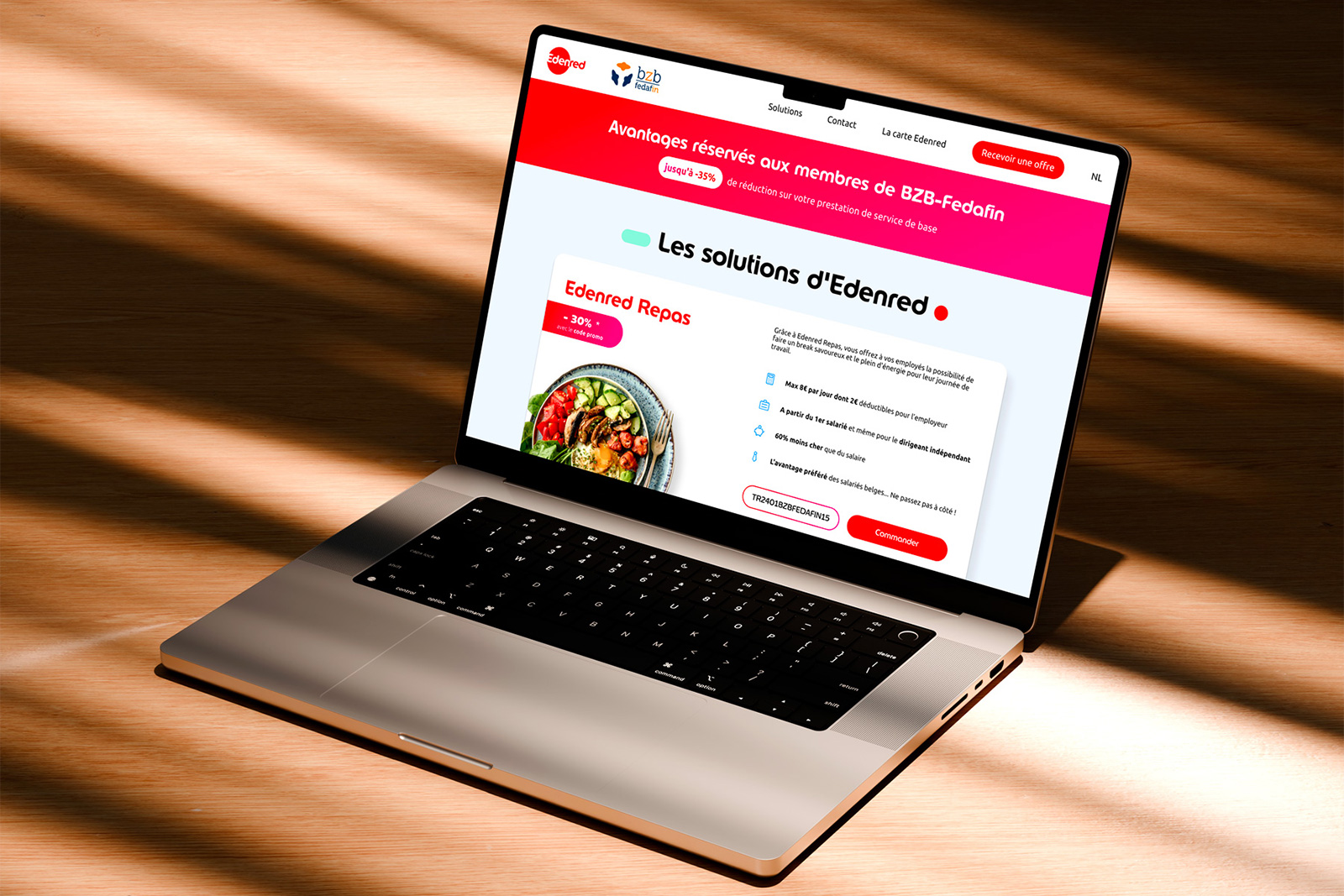 Refonte de la Landing Page pour un de nos partenaire